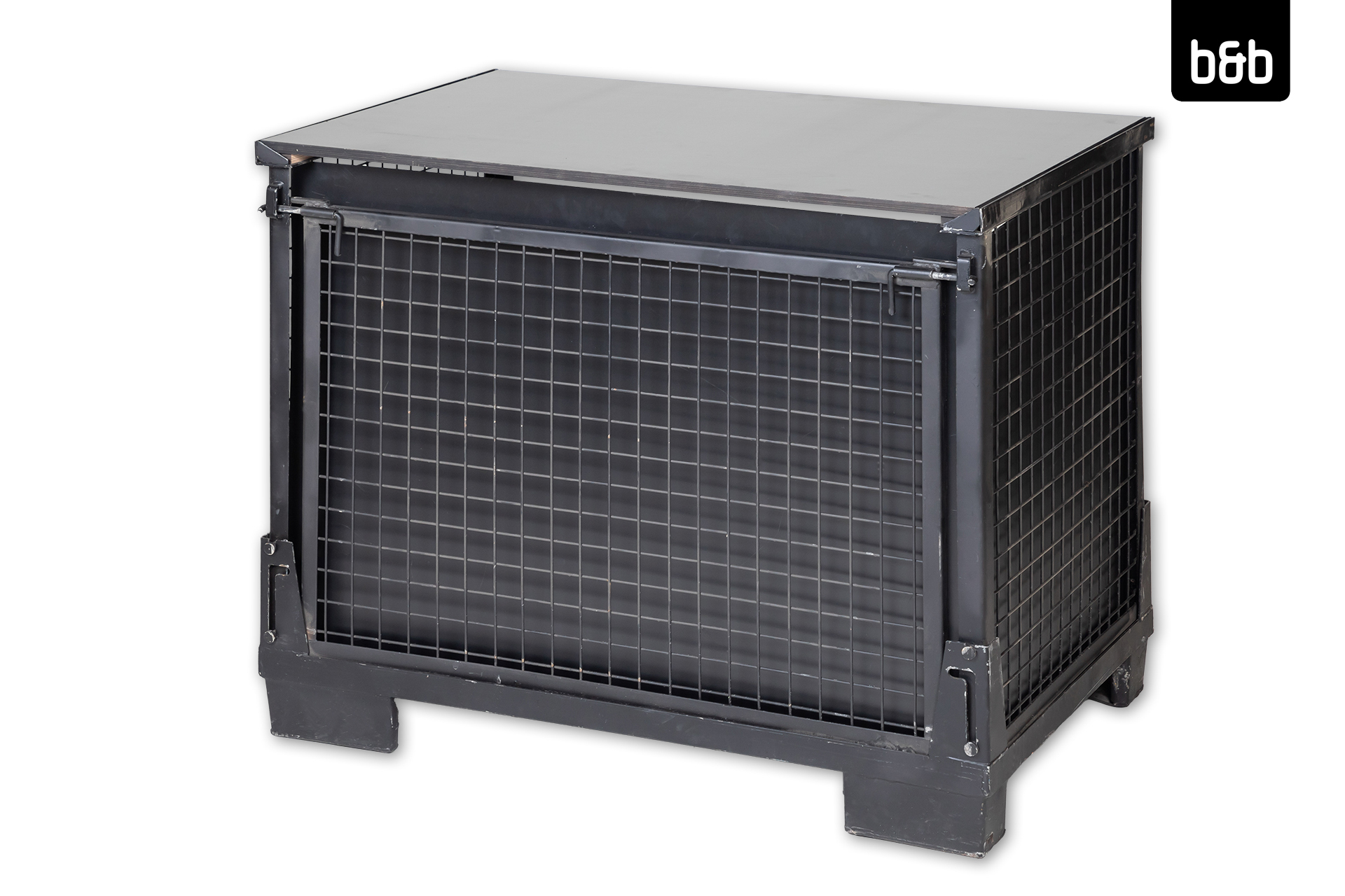 Forex- / HDF-Verkleidung Gitterbox schwarz