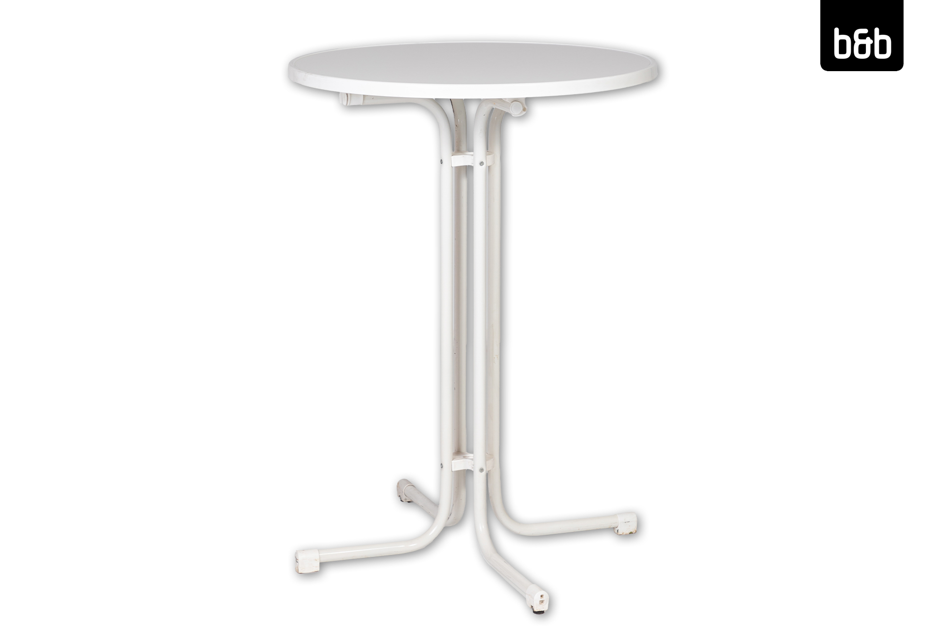 Stehtisch rund Ø80cm, weiss (5er Set)