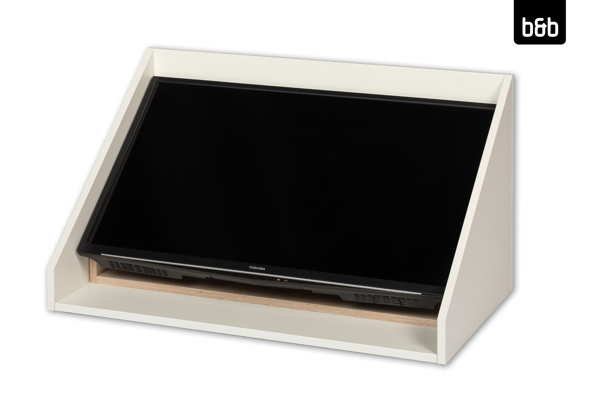 Gehäuse für 40&quot; Vorschaumonitor (2er Set), weiss