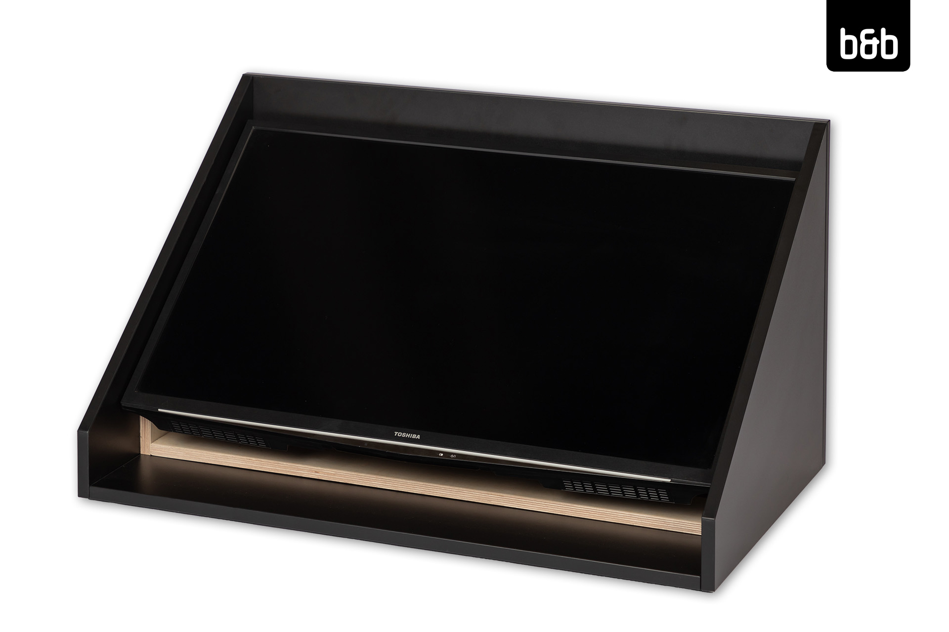 Gehäuse für 40&quot; Vorschaumonitor (2er Set), schwarz