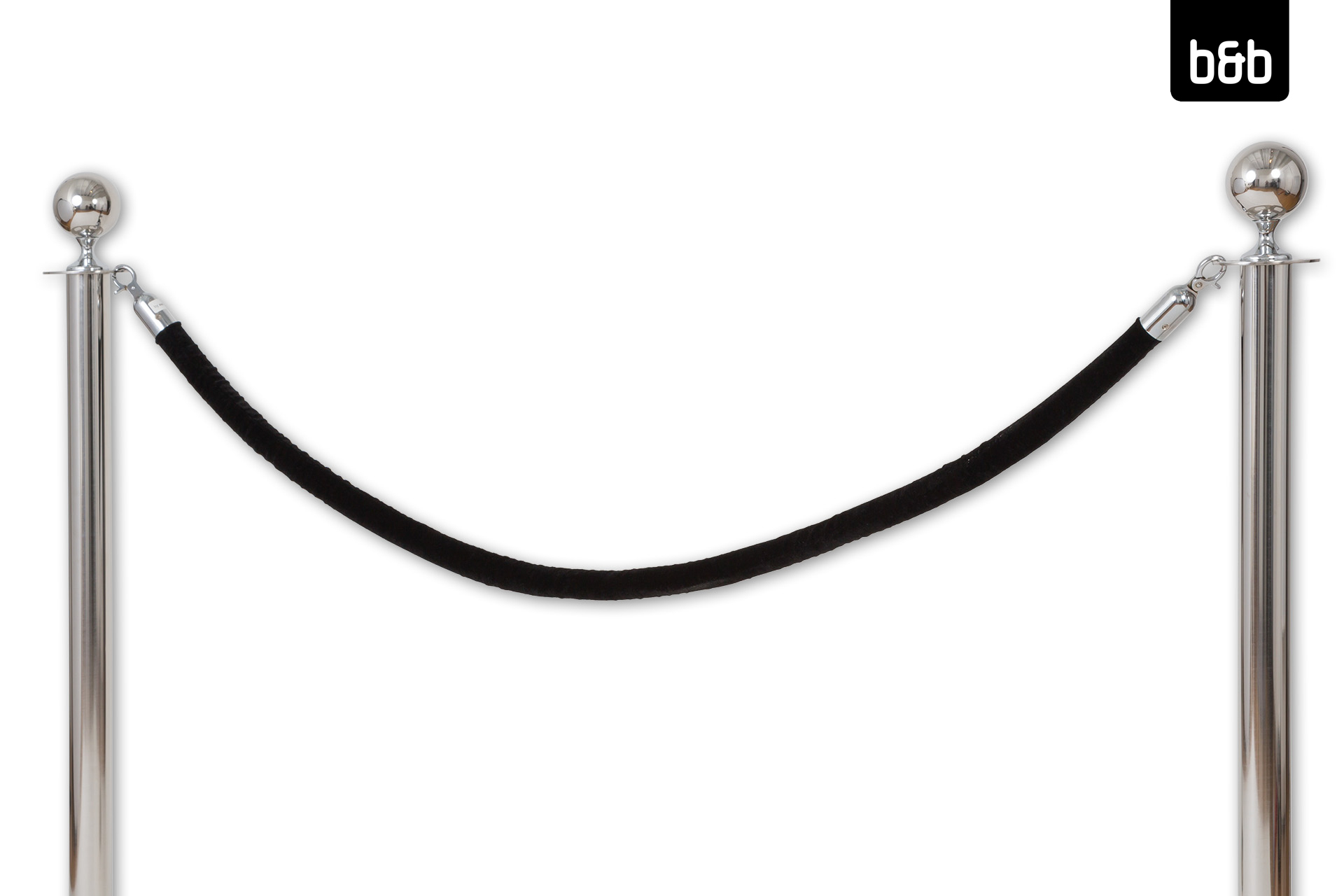 Kordel velours 150cm, schwarz