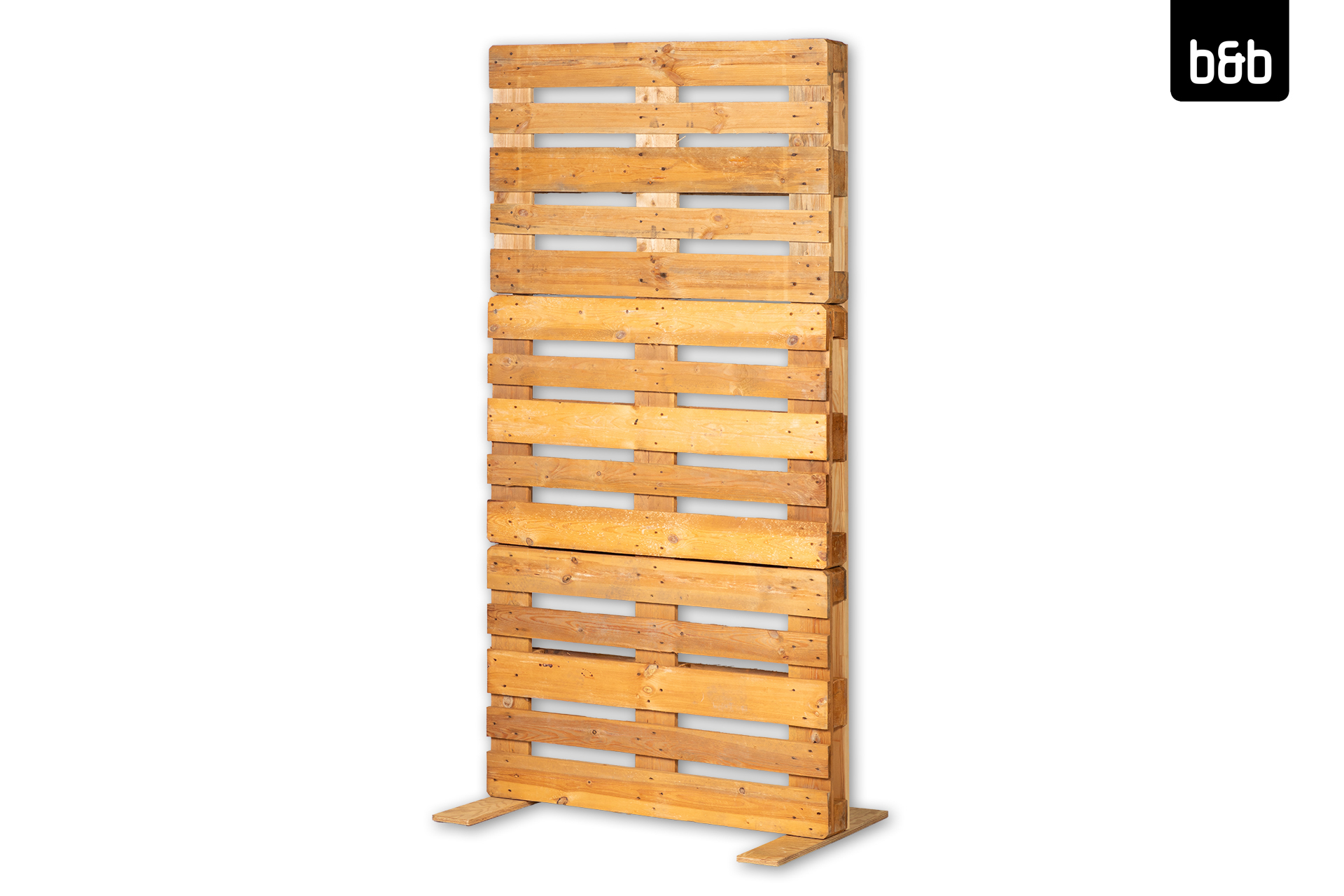 Palettenwand B1, natur 240x120cm
